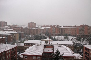 Bir kış günü Bilbao manzarası