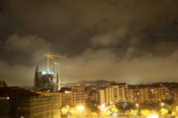 Barselona Şehrindeki Şehir Manzarası — Stok fotoğraf
