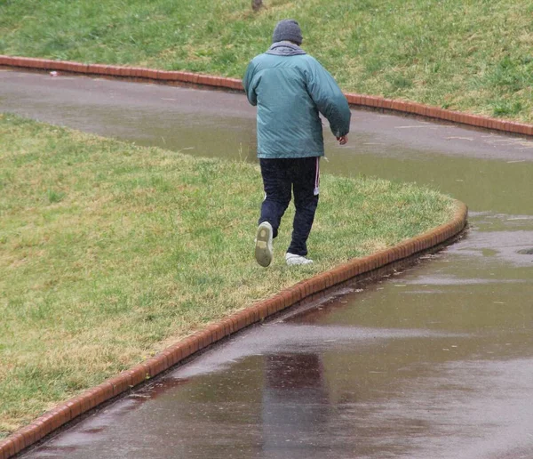 Entraînement Coureur Plein Air — Photo