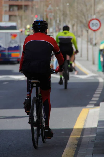 Radfahren Einer Städtischen Umgebung — Stockfoto