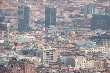 Bilbao şehrinde şehir manzarası