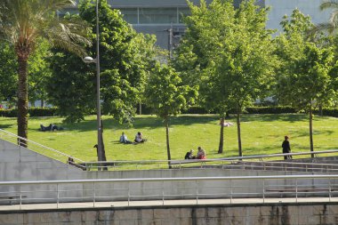 Bilbao şehrinde şehir manzarası