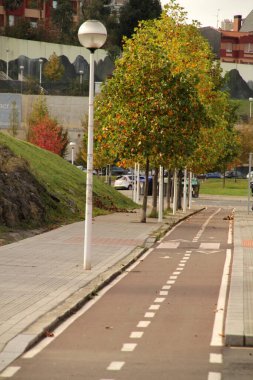 Bilbao şehrinde şehir manzarası