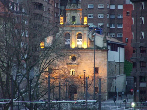 Bilbao Şehrinde Şehir Manzarası — Stok fotoğraf