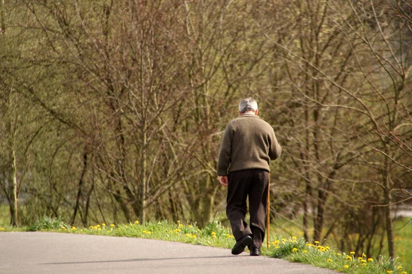 Ageing People Park — Stock Photo, Image