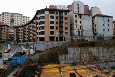 Bir inşaat alanının görüntüsü