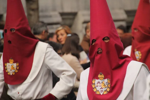 Parade Pendant Semaine Sainte Espagne — Photo