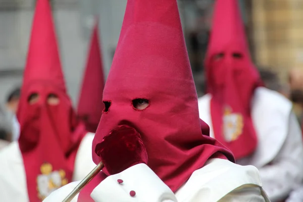 Parade Pendant Semaine Sainte Espagne — Photo