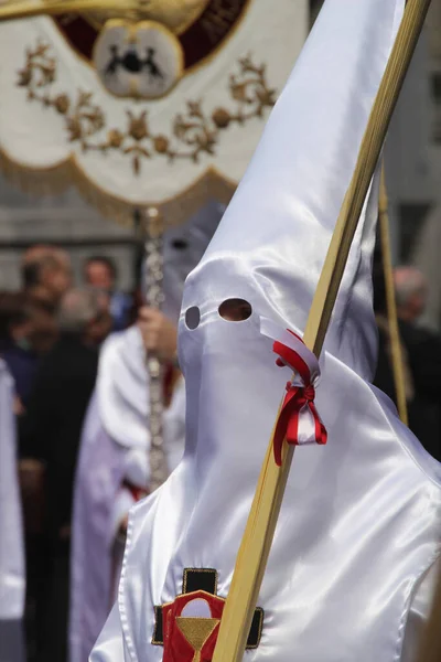 Parade Pendant Semaine Sainte Espagne — Photo