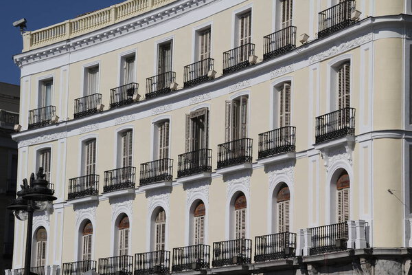Classic architecture in the downtown of Madrid