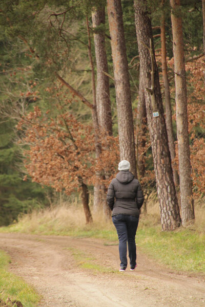 Hiking in the countryside