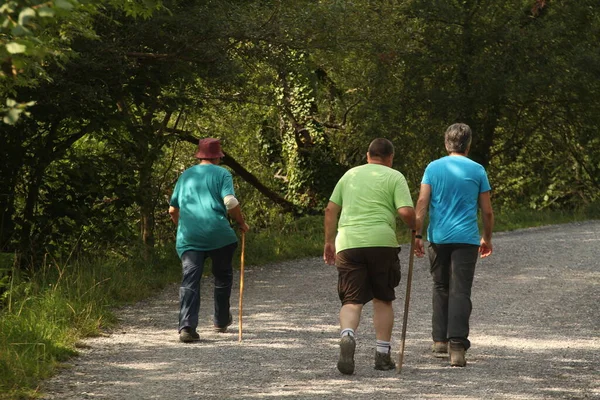 Wandern Auf Dem Land — Stockfoto