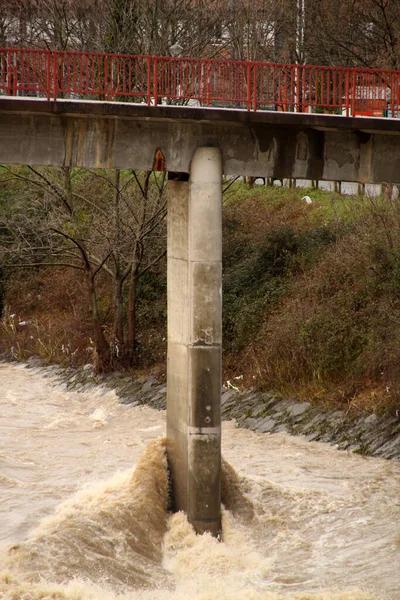 Kilátás Folyó Bilbao — Stock Fotó