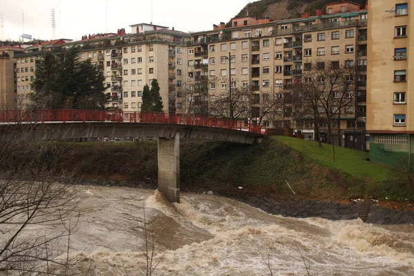 Widok Rzekę Bilbao — Zdjęcie stockowe