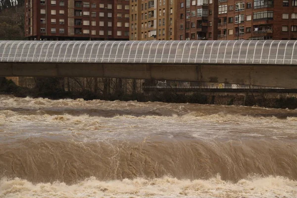 Widok Rzekę Bilbao — Zdjęcie stockowe