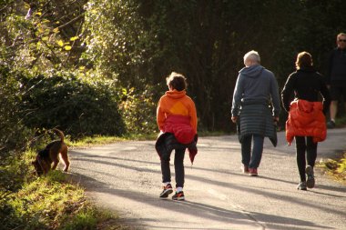 Kırsalda yürüyüş yapmak.