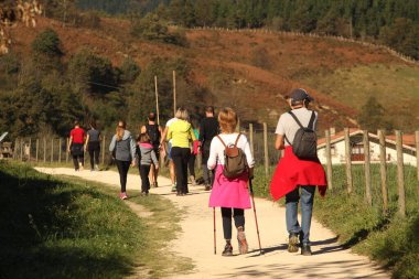 Kırsalda yürüyüş yapmak.
