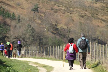 Kırsalda yürüyüş yapmak.