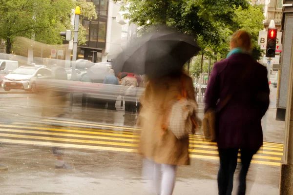 Passeggiando Una Strada Zurigo — Foto Stock