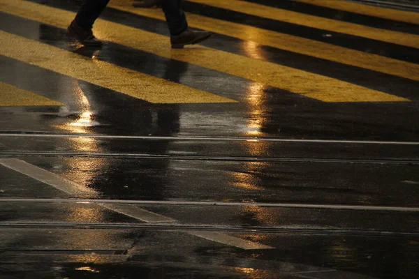 Passeggiando Una Strada Zurigo — Foto Stock