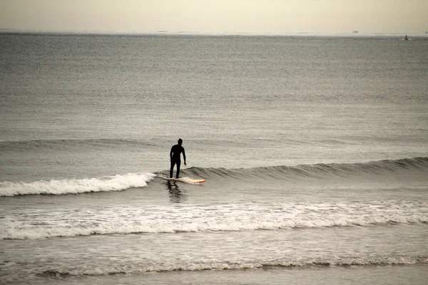 Surfen Aan Kust Van Baskenland — Stockfoto