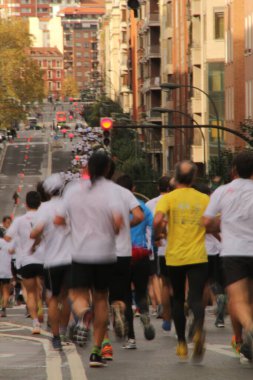 Bilbao sokaklarında popüler bir yarış
