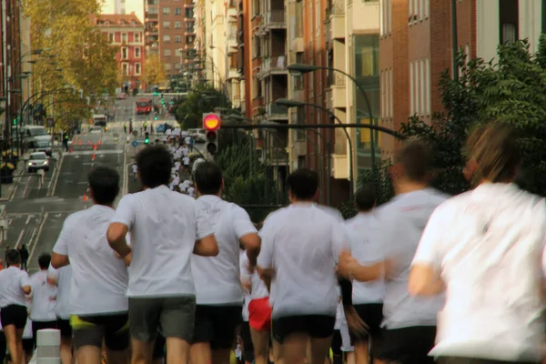 Popular Race Streets Bilbao — Stock Photo, Image