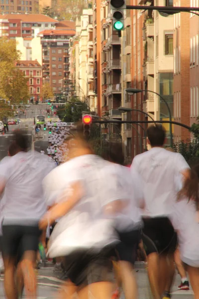 Carrera Popular Las Calles Bilbao — Foto de Stock