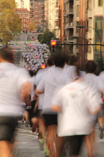 Popular Race Streets Bilbao — Stock Photo, Image