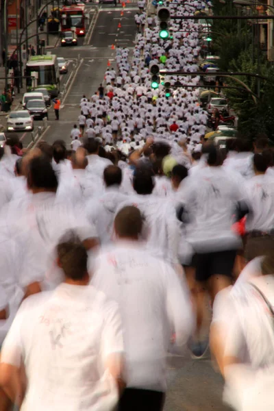 Carrera Popular Las Calles Bilbao — Foto de Stock