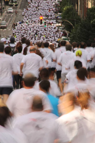 Popularny Wyścig Ulicach Bilbao — Zdjęcie stockowe