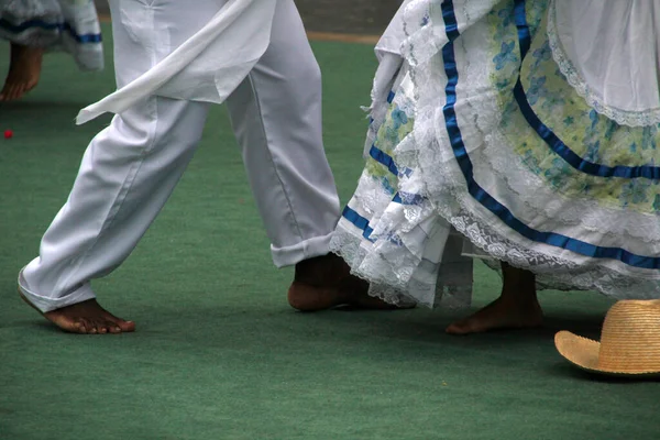 Danse Folklorique Colombienne Dans Festival Rue — Photo