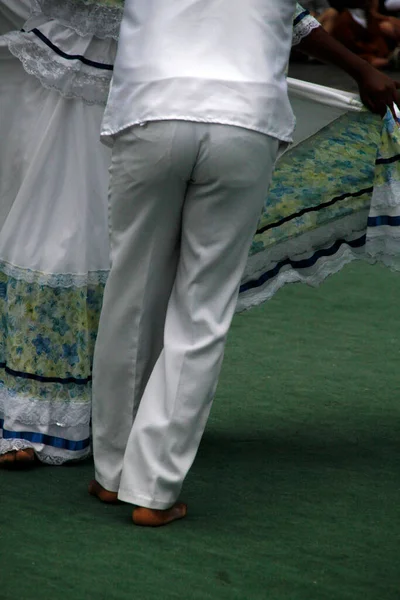 Colombian Folk Dance Performance Street Festival — Stock Photo, Image