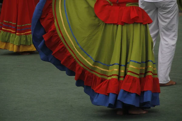 Danse Folklorique Colombienne Dans Festival Rue — Photo