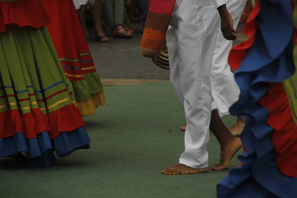 Colombian Folk Dance Performance Street Festival — Stock Photo, Image