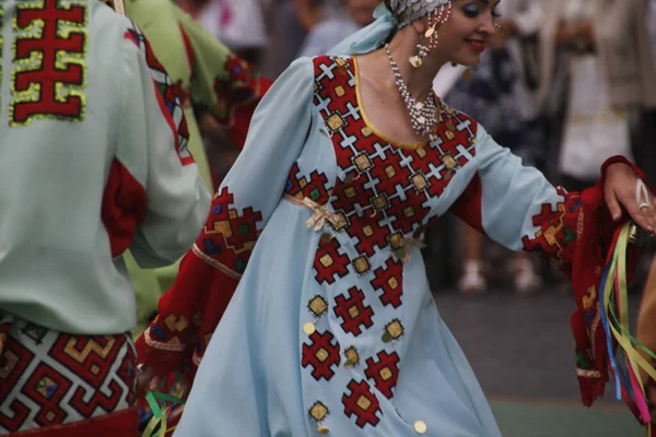 Russian Folk Dance Street Festival — Stock Photo, Image