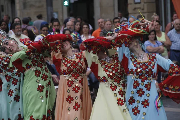 Rosyjski Taniec Ludowy Festiwalu Ulicznym — Zdjęcie stockowe