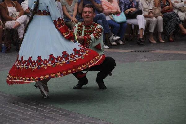 Rysk Folkdans Gatufestival — Stockfoto