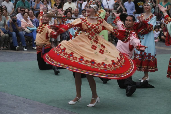 Baile Folclórico Ruso Festival Callejero — Foto de Stock