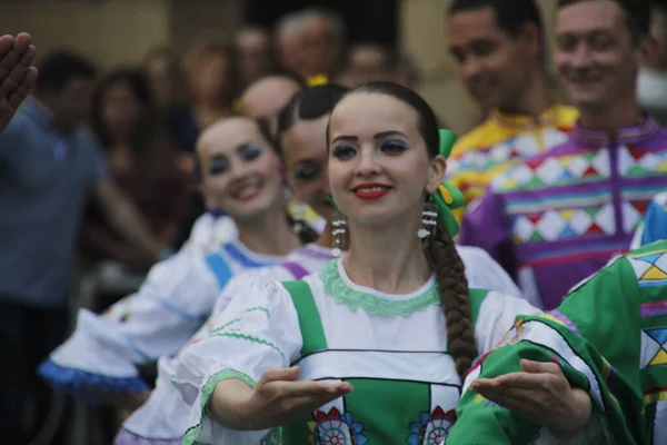 Danza Popolare Russa Festival Strada — Foto Stock