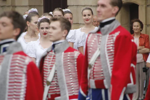 Exposition Danse Polonaise Dans Festival Rue — Photo