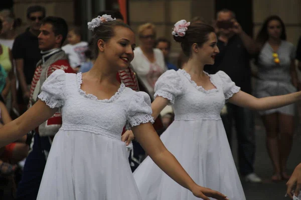 Wystawa Tańca Polskiego Festiwalu Ulicznym — Zdjęcie stockowe