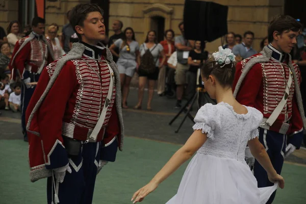 Bir Sokak Festivalinde Polonya Dansı Sergisi — Stok fotoğraf