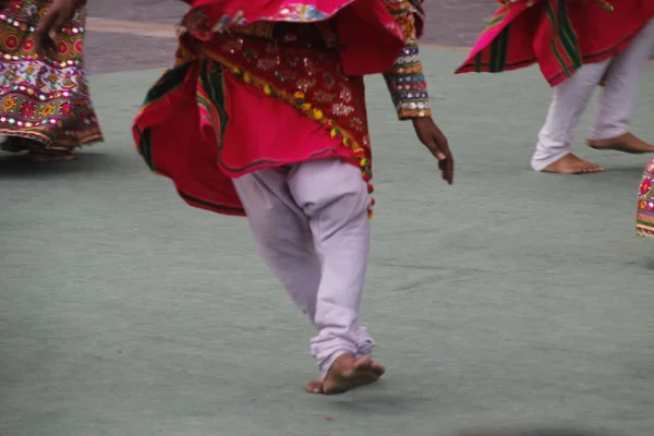 Danse Folklorique Indienne Dans Festival Rue — Photo