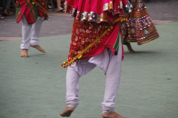 Indian folk dance in a street festival