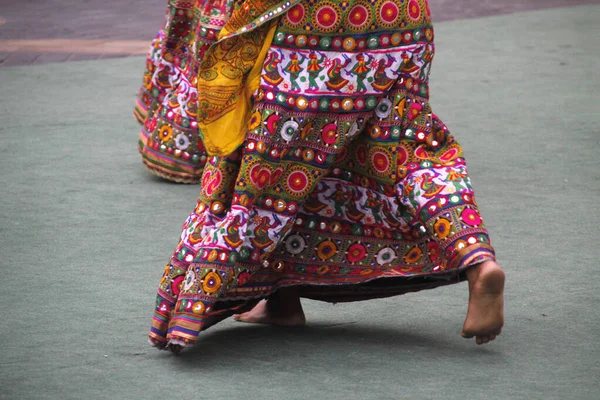 Indiase Volksdans Een Straatfestival — Stockfoto