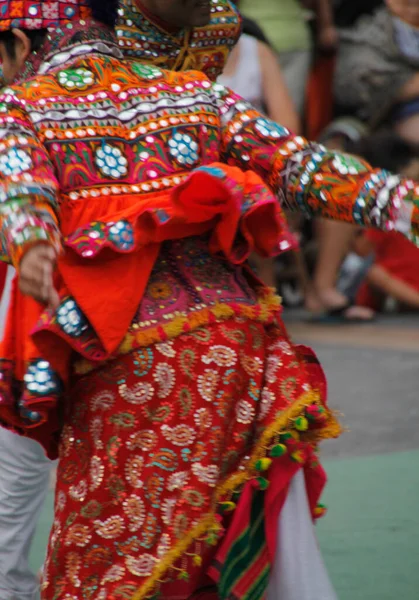 Danza Popolare Indiana Festival Strada — Foto Stock