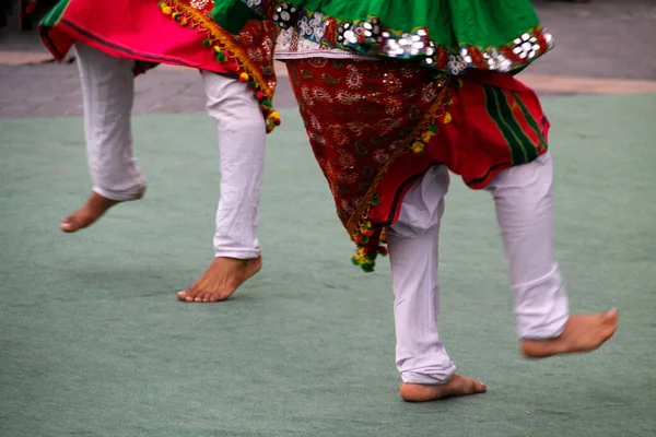 Danse Folklorique Indienne Dans Festival Rue — Photo