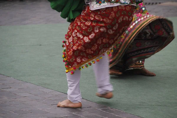 Danse Folklorique Indienne Dans Festival Rue — Photo