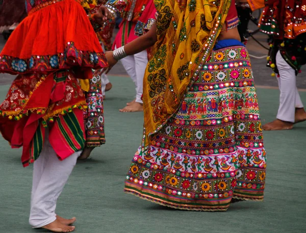 Danse Folklorique Indienne Dans Festival Rue — Photo